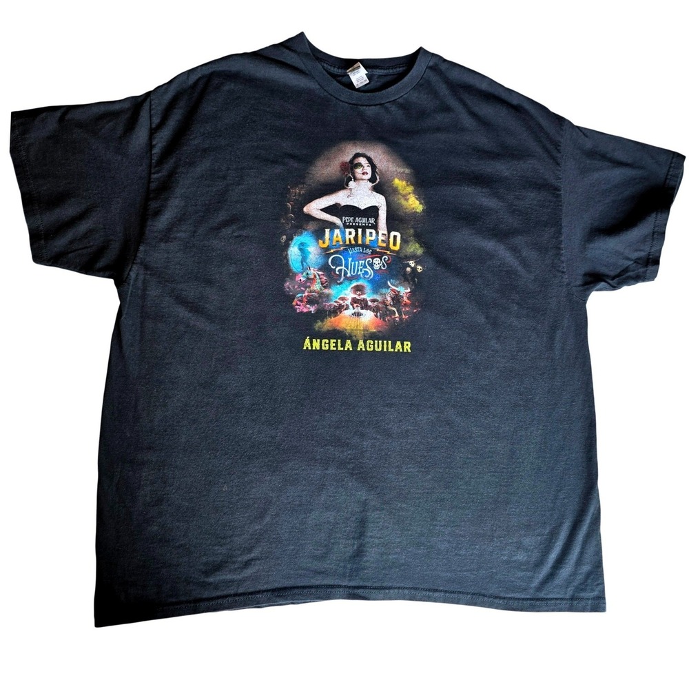 Angela Aguilar Jaripeo Hasta Los Huesos Tour Shirt 2XL 2TG Pepe Aguilar Concert